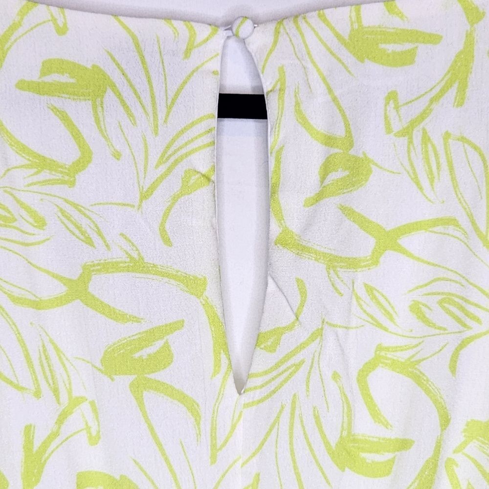 5X 28W Torrid Yellow Floral Empire Waist Gauze Skater Dress Lined Mini Stretch W - Picture 4 of 11